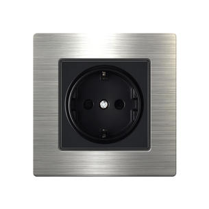Stainless steel Switch W88-Greman socket-Silver